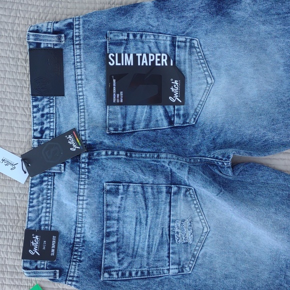 #SWITCH REMARKABLE #Slim Taper Fit Moto & #Stich Denim with Paint Splashes - Picture 11 of 17